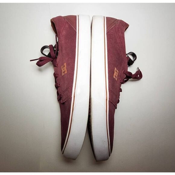 DC Skateboard Shoe 300172 BURGUNDY SUEDE   MEN size 13 - Picture 3 of 7